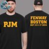 Pearl Jam Night 1 Event Tee In Boston MA At Fenway Park On September 15 Dark Matter World Tour 2024 Two Sides Print Classic T-Shirt