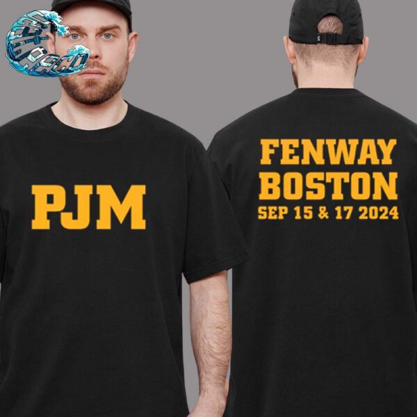 Pearl Jam PJHC Tee In Boston MA At Fenway Park Dark Matter World Tour 2024 On September 15 And 17 Two Sides Print Unisex T-Shirt