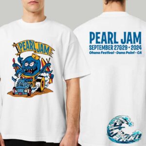 Pearl Jam Rocktopus Tee For Ohana Festival In Dana Point CA On September 27th And 29th 2024 At Doheny State Beach Two Sides Print Premium T-Shirt