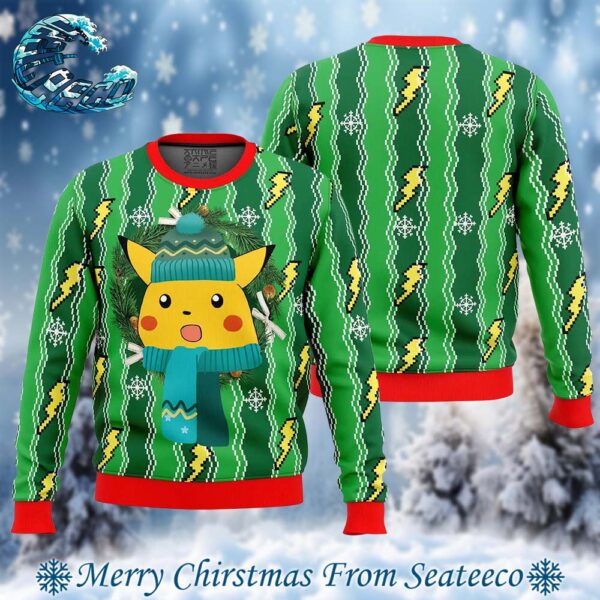 Pikachu Pokemon Ugly Christmas Sweater Gift For Men And Women Holiday