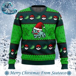 Pokemon Bulbasaur Best Knitted Ugly Christmas Sweater For Holiday