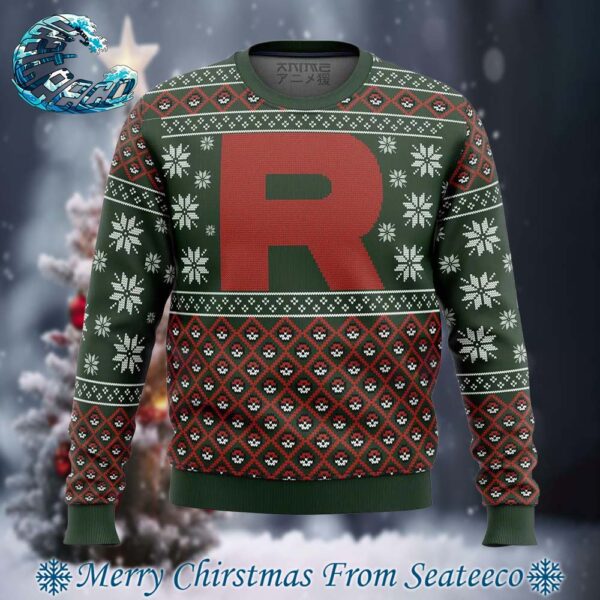 Pokemon Team Rocket Holiday Ugly Christmas Sweater Gift For Men And Women