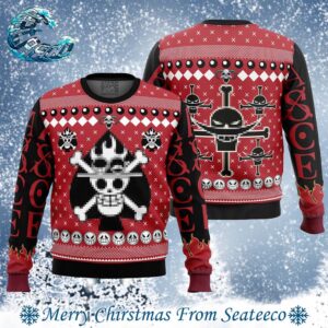 Portgas D Ace One Piece Pirates 2024 Ugly Christmas Sweater Gift For Holiday