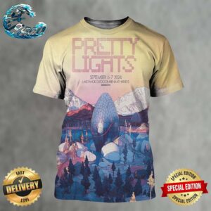 Pretty Lights Limited Poster In Stateline NV At Lake Tahoe Outdoor Arena at Harveys On September 6-7 2024 All Over Print Shirt