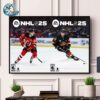 NHL 25 EA Sports Athlete Cover Luke Hughes Standard Edition Wall Decor Poster Canvas