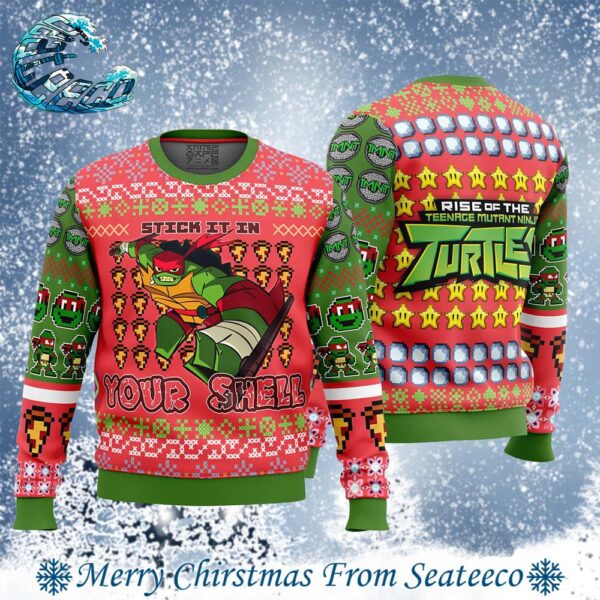 Raphael Rise of the Teenage Mutant Ninja Turtles Best Gift For Family Ugly Christmas Sweater