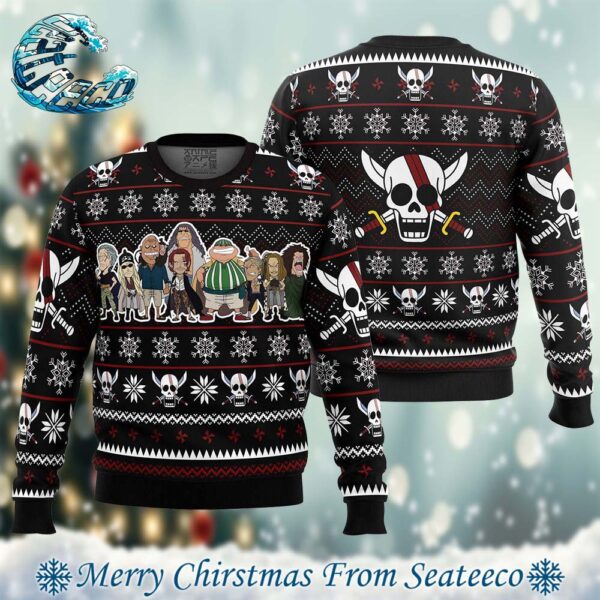 Red Hair Pirates One Piece Pirates Best Xmas Knitted Ugly Christmas Sweater Gift For Family