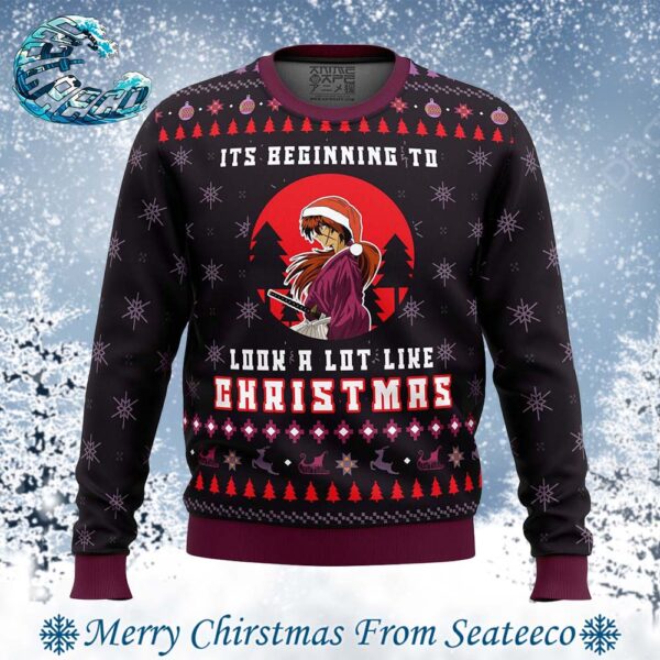 Samurai X Its Beginning To Look a Lot Like Christmas Best Xmas Ugly Christmas Sweater Gift For Men And Women