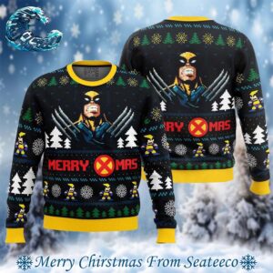 Santa Claws Wolverine Marvel Ugly Christmas Sweater Gift For Men And Women Holiday