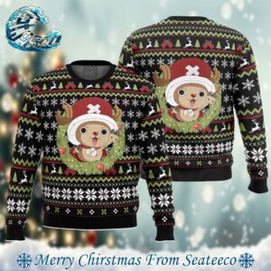 Santa Tony Tony Chopper One Piece Pirates Xmas Gift For Family Ugly Christmas Sweater