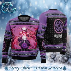 Satoru Gojo Jujutsu Kaisen 2024 Best Knitted Ugly Christmas Sweater