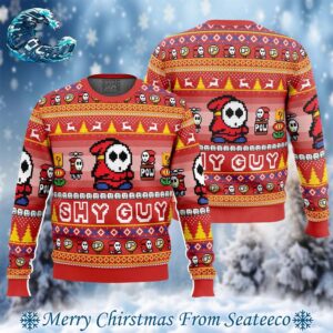 Shy Guy Super Mario Bros Ugly Christmas Sweater Gift For Men And Women Holiday