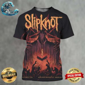 Slipknot 2024 Tour Poster 25th Anniversary At White River Amphitheatre In Auburn WA On September 7 2024 All Over Print Shirt