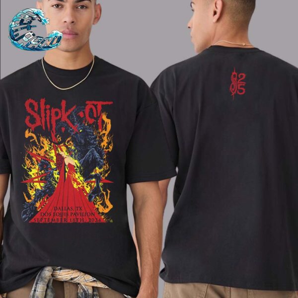 Slipknot 2024 Tour Tee In Dallas Texas At Dos Equis Pavilion On September 18th 2024 Two Sides Print Classic T-Shirt