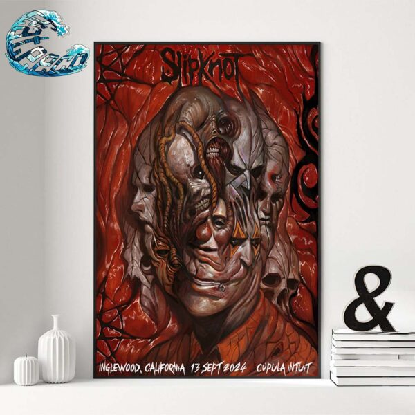 Slipknot Night 1 Poster For Show Music In Inglewood California At Intuit Dome On September 13 2024 Home Decor Poster Canvas