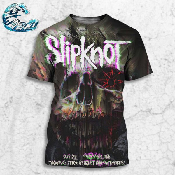 Slipknot Tour Poster For Phoenix AZ At Talking Stick Resort Amphitheatre On September 15 2024 All Over Print Shirt