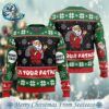 Jolly Af Santa Claus 2024 Ugly Christmas Sweater Gift For Holiday