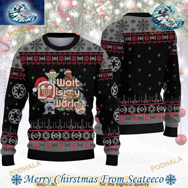 Star Wars Walt Disney World Chibi Wars Movie Ugly Christmas Sweater Gift For Men And Women