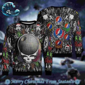 Star Wars x Grateful Dead Christmas Best Gifts For Couples Holiday Christmas Ugly Sweater