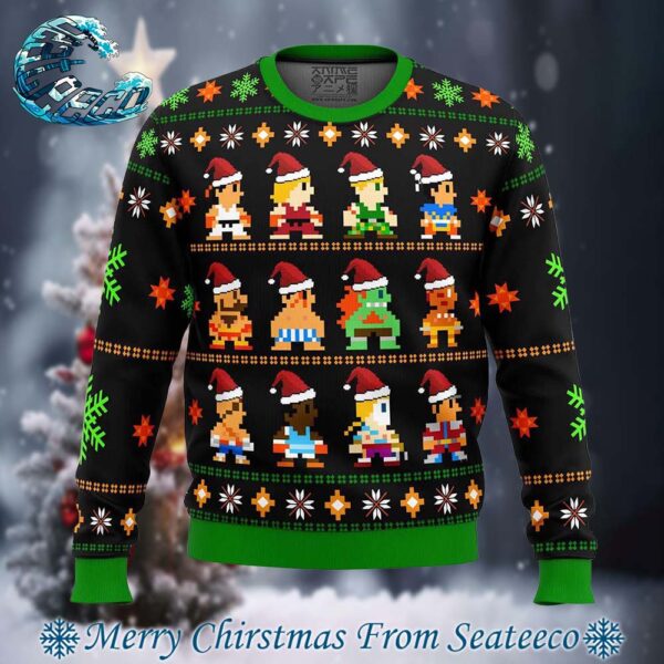 Street Fighter Classic Collection Knitted Ugly Christmas Sweater