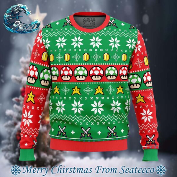 Super Mario Holiday Ugly Christmas Sweater Gift For Men And Women