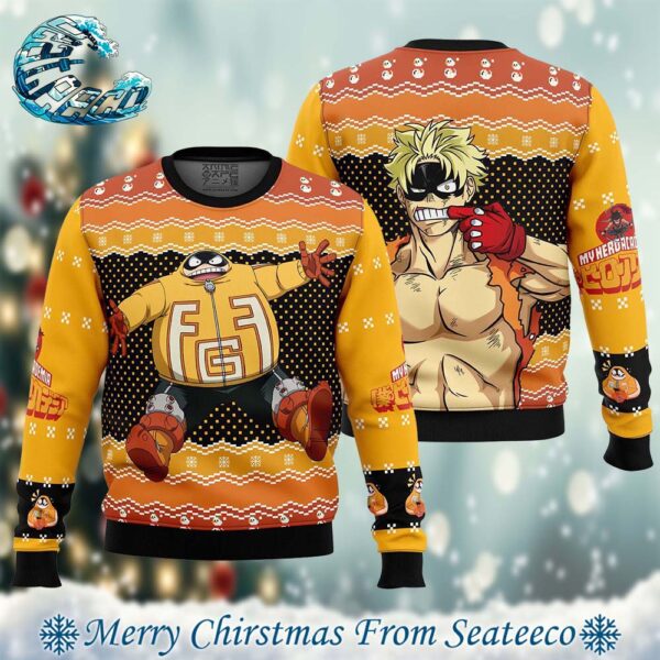 Taishiro Toyomitsu My Hero Academia Best Xmas Knitted Ugly Christmas Sweater Gift For Family