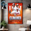 Congrats Baltimore Orioles Clinched MLB Postseason 2024 Home Decor Poster Canvas