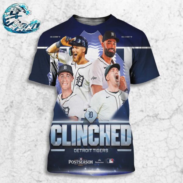 The Detroit Tigers Clinched Are Headed To The 2024 MLB Postseason For The First Time In Ten Years All Over Print Shirt