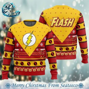 The Flash Best Xmas Knitted Ugly Christmas Sweater Gift For Family