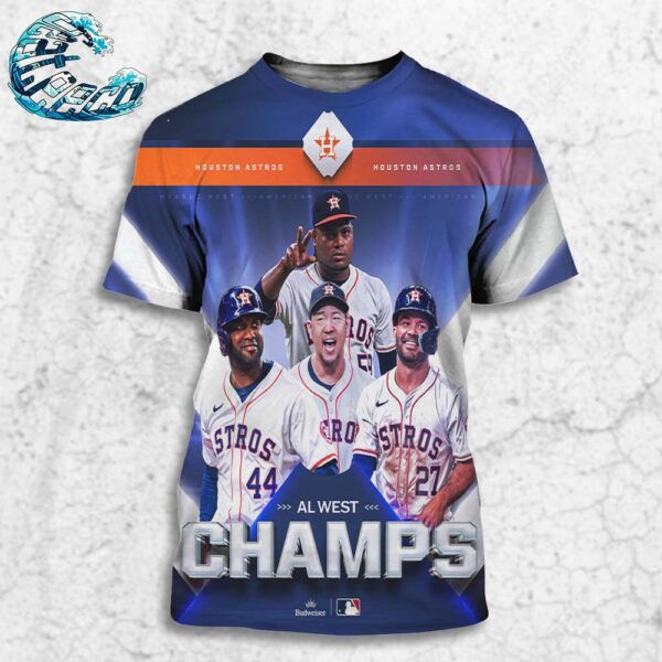 The Houston Astros Are Crowned 2024 AL West Champions All Over Print Shirt