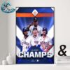 MLB Postseason 2024 Clinched Is Houston Astros Wall Decor Poster Canvas