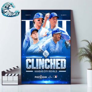 The Kansas City Royals Clinched Are Headed Back To The 2024 MLB Postseason Poster Canvas For Home Decor