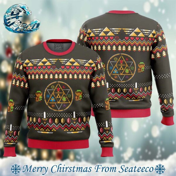 The Legend Of Zelda Rubies Xmas Gift For Family Ugly Christmas Sweater