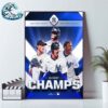 Congratulation New York Yankees MLB AL East Division Champions 2024 Home Decor Poster Canvas