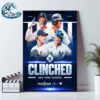 Congrats New York Yankees Clinched 2024 MLB Postseason Home Decor Poster Canvas