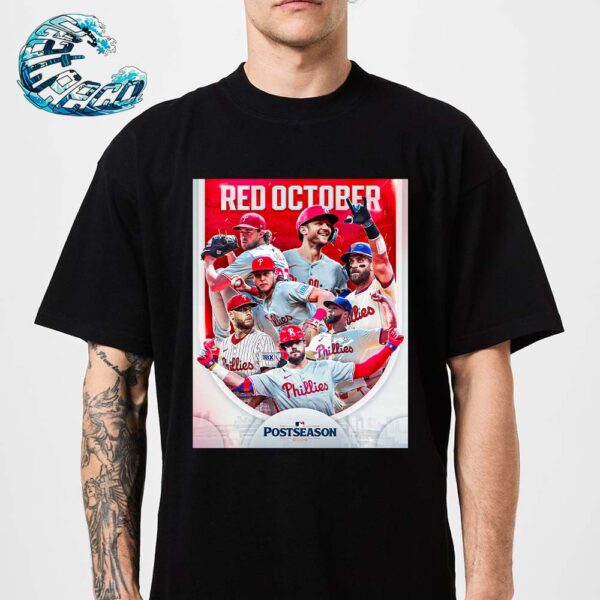 The Philadelphia Phillies Are Primed For Red October MLB Postseason 2024 Vintage T-Shirt