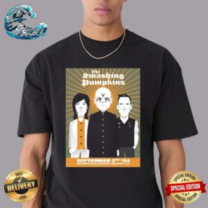 The Smashing Pumpkins Official Poster At Hersheypark Stadium In Hershey PA On September 2nd 2024 Unisex T-Shirt