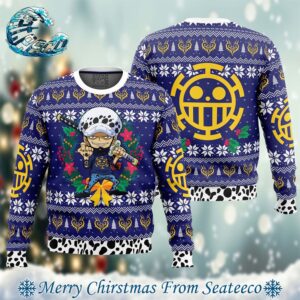 Trafalgar Law Christmas One Piece Pirates Xmas Gift For Family Ugly Christmas Sweater