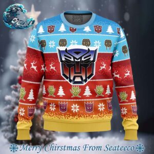 Transformers Knitted Ugly Christmas Sweater