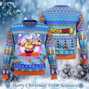 Ultra Instinct Goku Dragon Ball Z Ugly Christmas Sweater Gift For Men And Women Holiday