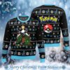 Fun Walk Jujutsu Kaisen Best Knitted Ugly Christmas Sweater