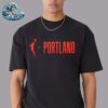 Official WNBA x Portland Black Welcome To The W Premium T-Shirt