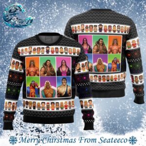 WWF Wrestling Legends WWE 2024 Ugly Christmas Sweater Gift For Holiday