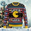 PACMAN Waka Waka Knitted Best Ugly Christmas Sweater