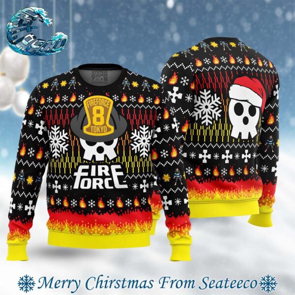 We Didn’t Start The Fire This Christmas Fire Force Ugly Christmas Sweater Gift For Holiday 2024