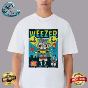 Weezer Band Poster For Tonight In New York NY At Madison Square Garden On September 11 2024 Classic T-Shirt