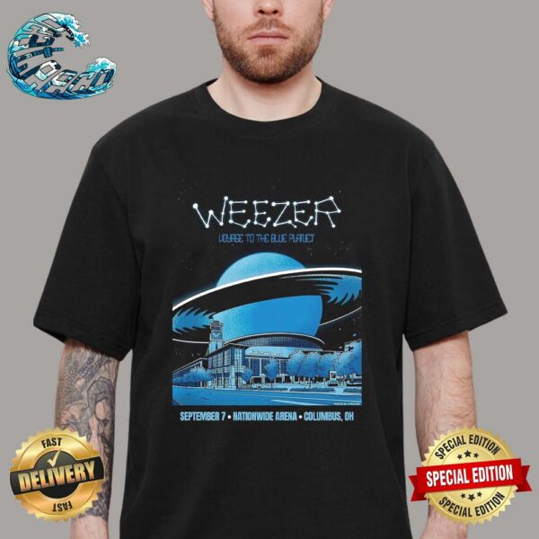 Weezer For Show On The Voyage To The Blue Planet Tour In Columbus OH At Nationwide Arena On September 7 2024 Classic T-Shirt