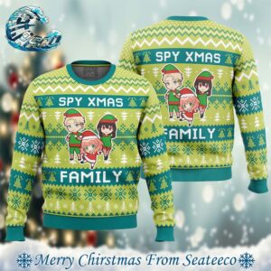 Xmas Family Spy X Family Best Xmas Knitted Ugly Christmas Sweater Gift For Family 2024