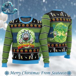 You Gotta Get Schwifty Rick And Morty Ugly Christmas Sweater Gift For Holiday 2024