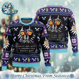 You Met With a Terrible Fate Majora’s Mask The Legend of Zelda Xmas Gift For Family Ugly Christmas Sweater